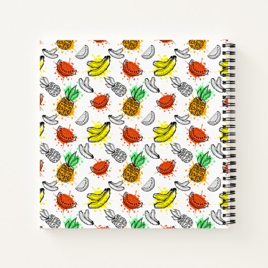 Carnet Motif vectoriel transparent (Dos)