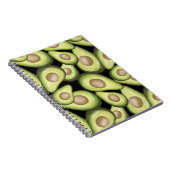 Carnet Motif Vegan Avocado frais et gourmand (Côté Droit)