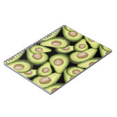 Carnet Motif Vegan Avocado frais et gourmand (Côté gauche)