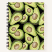 Carnet Motif Vegan Avocado frais et gourmand (Devant)
