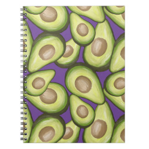Carnet Motif Vegan Avocado frais et gourmand