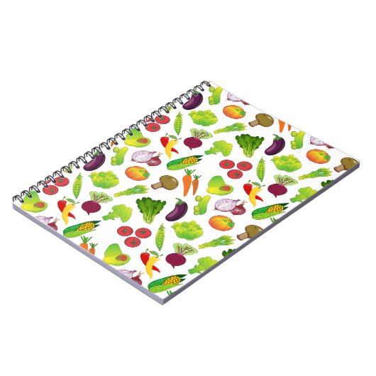 Carnet Motif Veggie (Côté gauche)