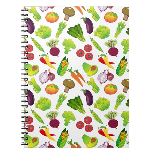 Carnet Motif Veggie (Devant)