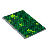 Carnet Motif vert d'Emo avec des cercles (Côté Droit)