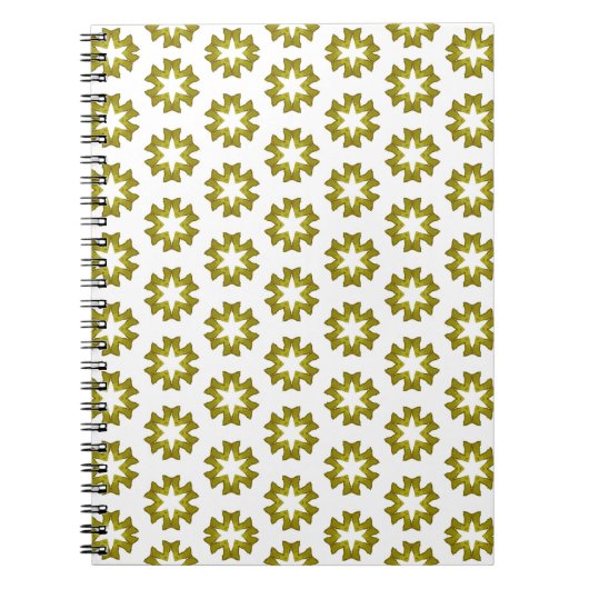 Carnet Motif Vert Olive (Devant)