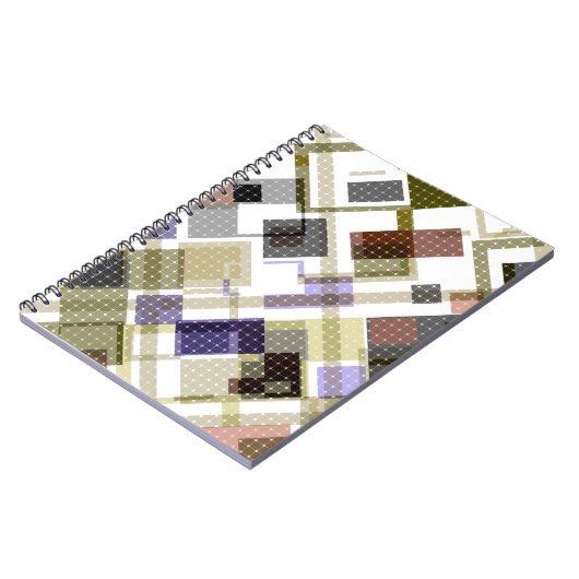 Carnet Motif vert pâle en tartan sans à damiers (Côté gauche)