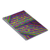 Carnet Motif vibrant à rayures radiales (Côté Droit)