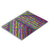 Carnet Motif vibrant à rayures radiales (Côté gauche)