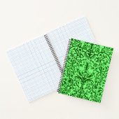 Carnet Motif victorien vert (Intérieur)