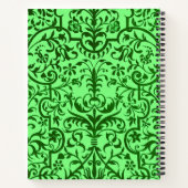 Carnet Motif victorien vert (Dos)