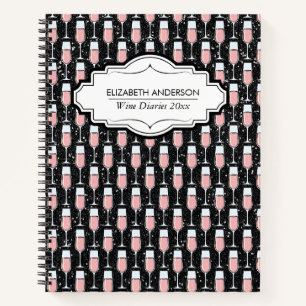 Carnet Motif Vin Rosé - Journaux de Vin