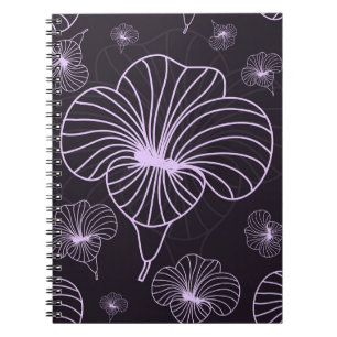 Carnet motif vintage à thème fleuri. Arrière - plan avec