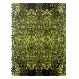 Carnet motif vintage Art nouveau coloré ornemental en
