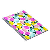 Carnet Motif Vintage aux citrons à main (Côté Droit)