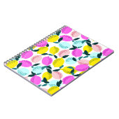 Carnet Motif Vintage aux citrons à main (Côté gauche)