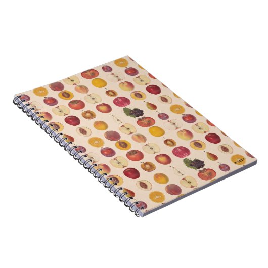 Carnet Motif vintage de fruits (Côté Droit)