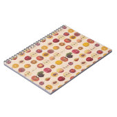 Carnet Motif vintage de fruits (Côté gauche)