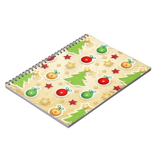 Carnet Motif Vintage de Noël (Côté gauche)