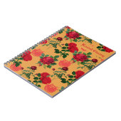 Carnet Motif vintage de tomate (Côté gauche)