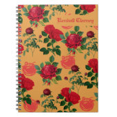 Carnet Motif vintage de tomate (Devant)