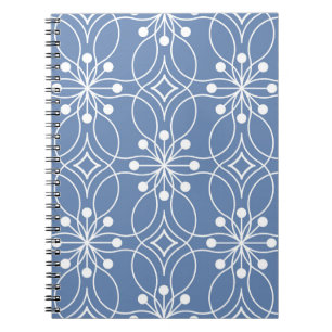 Carnet Motif Vintage géométrique Lignes ondulées