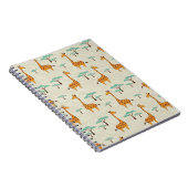 Carnet Motif vintage Giraffe. (Côté Droit)