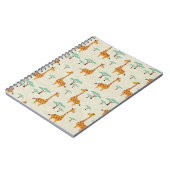 Carnet Motif vintage Giraffe. (Côté gauche)