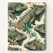 Carnet Motif vintage Iguana (Dos)
