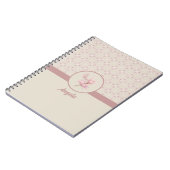 Carnet Motif vintage Magnolia Beige Ephemera (Côté gauche)