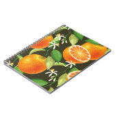 Carnet motif vintage orange (Côté gauche)