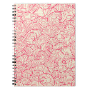 Carnet motif vintage sans soudure. Abstrait ondulé