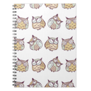 Carnet motif vintage sans soudure avec choux mignons