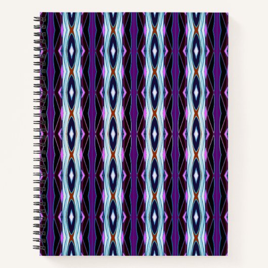Carnet Motif violet unique (Devant)