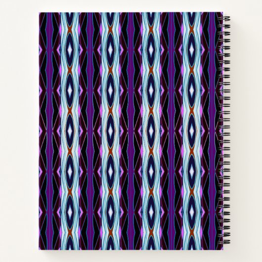 Carnet Motif violet unique (Dos)