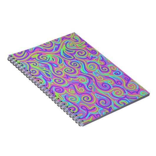 Carnet Motif violet vibrant (Côté Droit)