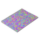 Carnet Motif violet vibrant (Côté gauche)