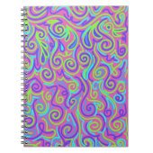 Carnet Motif violet vibrant (Devant)