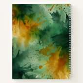 CARNET MOTIF WATERCOLOR (Dos)
