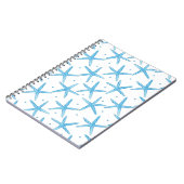 Carnet Motif Watercolor Blue Sea Stars (Côté gauche)