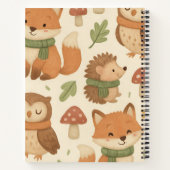Carnet Motif Whimsical Woodland Animaux (Dos)