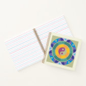 Carnet Motif Yin Yang Coloré (Intérieur)