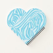 Carnet Motif Zèbre Bleu (Dos)