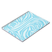 Carnet Motif Zèbre Bleu (Côté gauche)