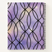 Carnet Motif Zig Zag, violet (Dos)