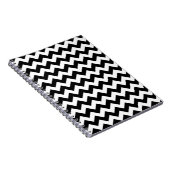 Carnet Motif Zigzag noir et blanc, Motif Chevron (Côté Droit)