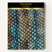 Carnet Motifs complexes de la peau d'un serpent venimeux (Dos)