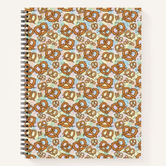 Carnet motifs de bretzel (Devant)