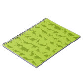 Carnet Motifs de dinosaures verts mignons pour garçons (Côté gauche)