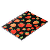 Carnet Motifs de fraises (Côté gauche)