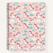Carnet Motifs de licorne mignons (Devant)